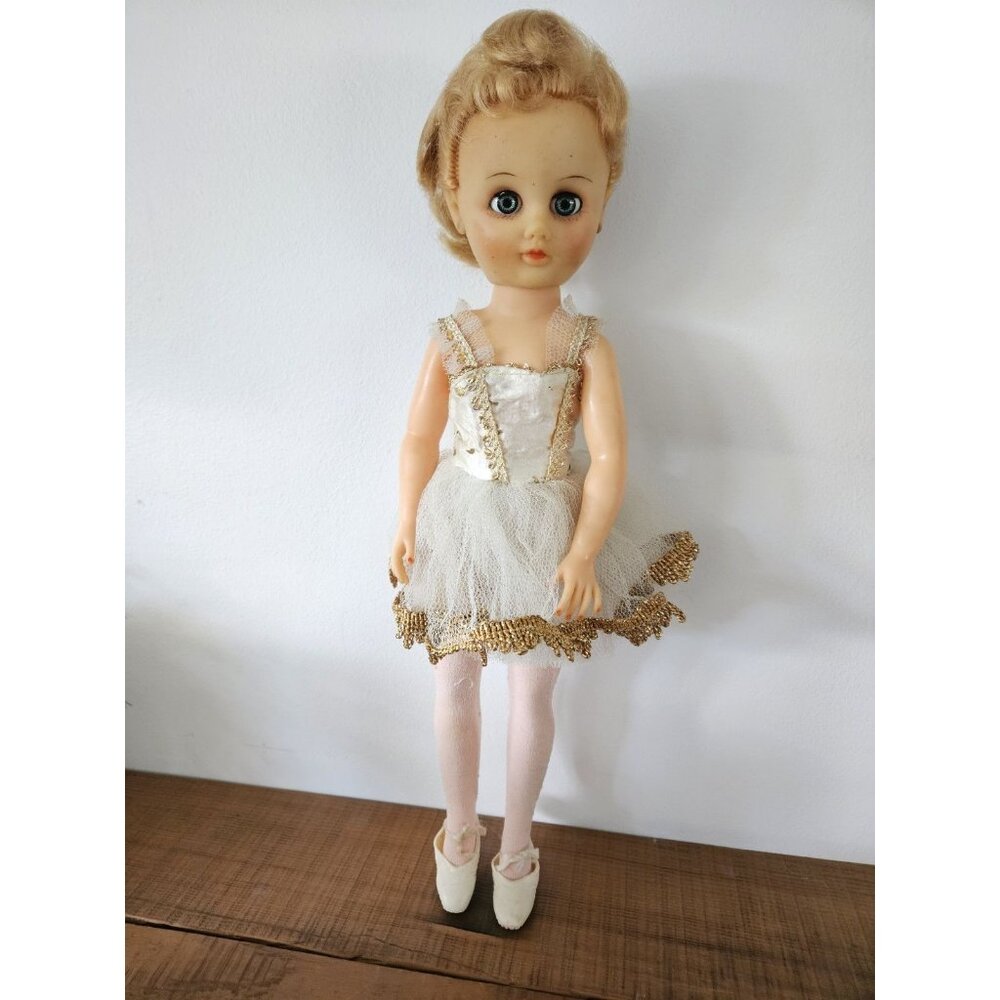 Vintage 18" Sleep Eye Ballerina Doll In Her Original Clothes Stamped 818